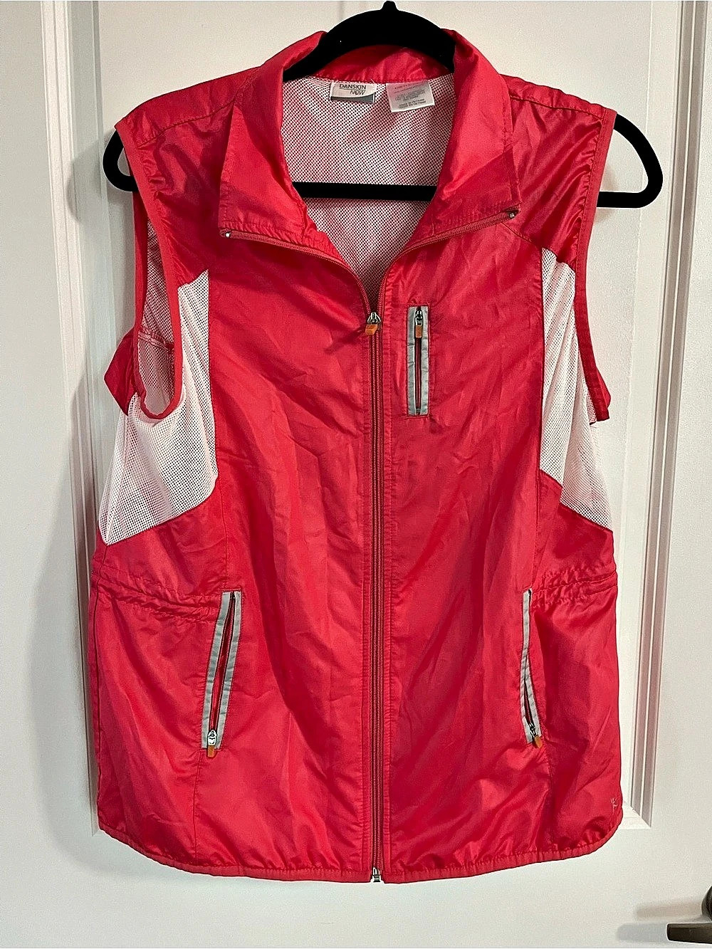 Danskin DL2010 Women's Athletic Vest in Pink Size Large